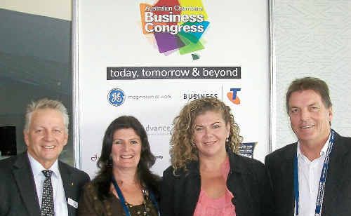 Murwillumbah and District Business Chamber president Toni Zuschke (second from left) with delegates at the Australian Chambers Business Congress. Photo: Supplied